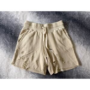 N: Philanthropy Coco Shorts Distressed Vintage Bone Beige Women Size XS - NWT
